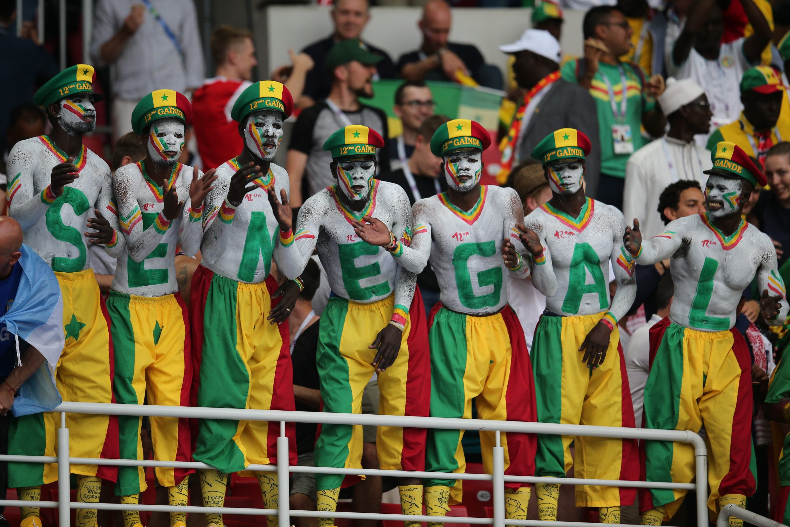 Senegal fans support their team at the World Cup